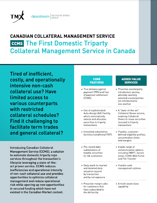 Canadian Collateral Management Service Fact Sheet